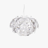 Crystal-adorned Spherical Modern White Pendant Light - Clowas