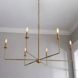 Black Candelabra Industrial Living Room Chandelier - Clowas