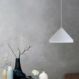 Simple Black Industrial Pendant Light With Cone