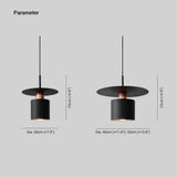 Black Metal Light Pendant for Dining Room