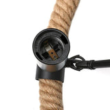 Vintage Chandeliers with Rope Detail