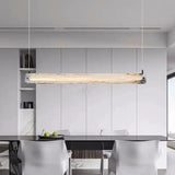 Rectangular Black LED Dining Room Pendant Light - Clowas