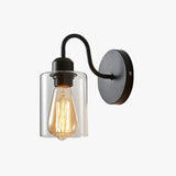 Black Glass Wall Lights Indoor Modern - Clowas