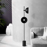 Black Modern Metal Floor Lamp for Living Room