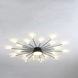 Black LED Modern Flush Ceiling Lights - Clowas