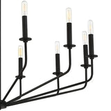 Black Metal Modern LED Chandelier - Clowas