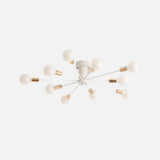 Black Metal Multi-Light Spherical Ceiling Light - Clowas