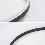 Ultra Thin Black Round Ceiling Light for Bedroom