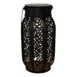 Outdoor Hollow Iron Courtyard Solar Floor Lamp