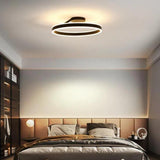 Black Round Minimalist LED Ceiling Light - Clowas