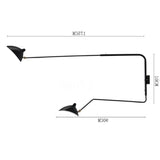 Black Adjustable Creative Iron Wall Light Indoor