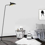 Black Slender Triangular Floor Lamp - Clowas