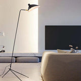 Black Slender Triangular Floor Lamp - Clowas