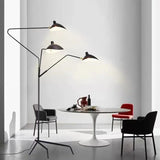 Black Slender Triangular Floor Lamp - Clowas