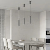 Minimalist Long Cylindrical LED Pendant Light Fitting