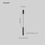 Minimalist Long Cylindrical LED Pendant Light Fitting