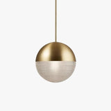 Black Spherical Glass LED Pendant Light - Clowas