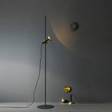 Contemporary Trumpet Black Floor Lamp