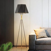 Nordic Black Tripod Floor Lamp for Living Room