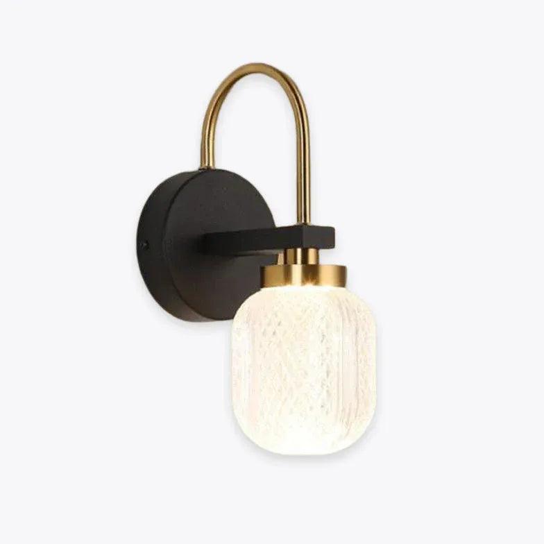 Arc Design Glass Lampshade Bedroom Wall Lights - Clowas
