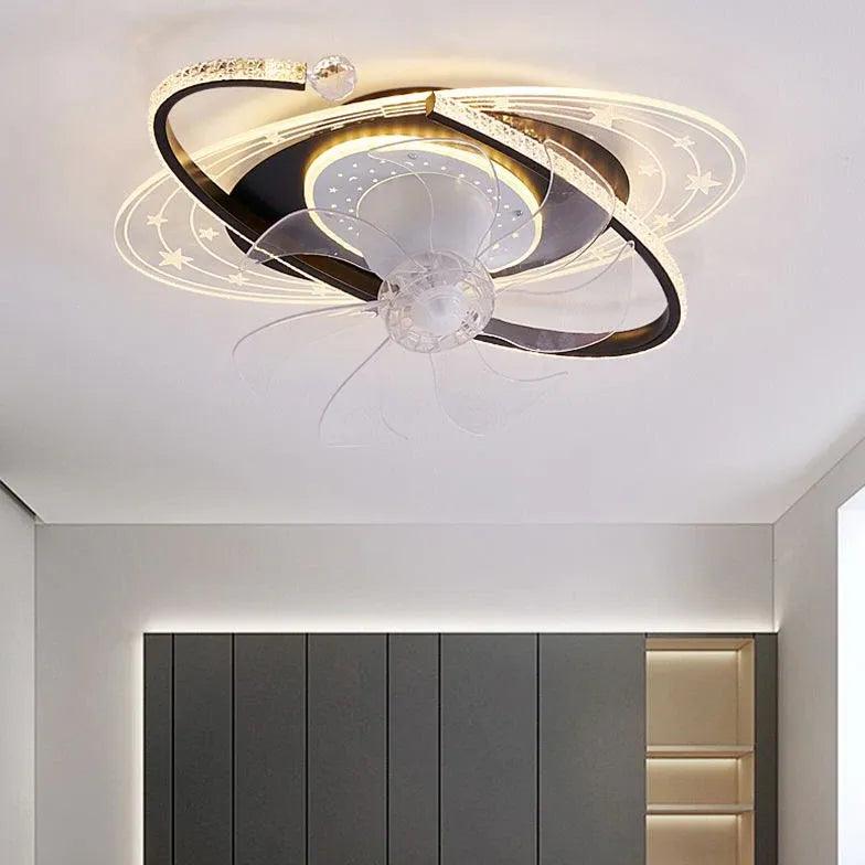 Blue Star Modern Ceiling Fan With Light - Clowas