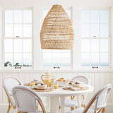 Rattan Pendant Light for Rustic Dining Room