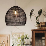 Japanese Wabi-Sabi Rattan Pendant Living Room Lighting