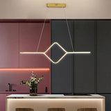 Minimalist Wavy Line Design LED Pendant Light - Clowas