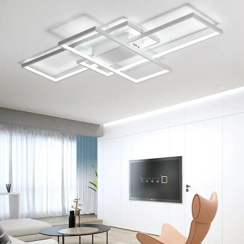Multi-Rectangular Frame Modern Pendant Light - Clowas