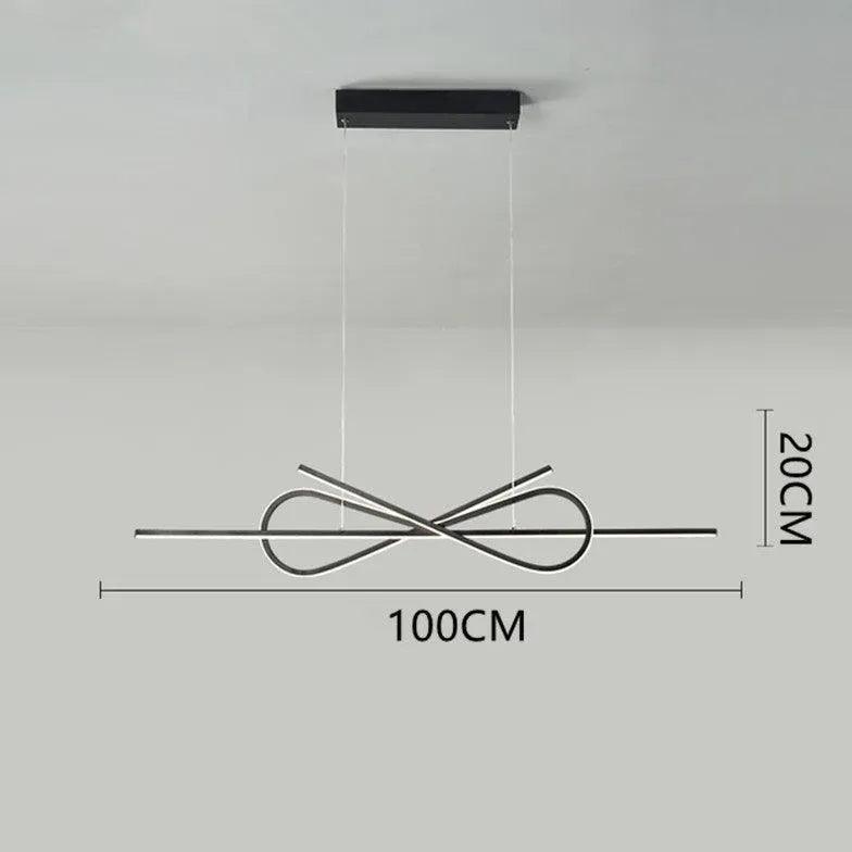 Interwoven Streamlined LED Dining Room Pendant Light - Clowas
