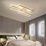 Rectangular Geometric Black LED Ceiling Light - Clowas
