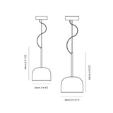 Bowl-shaped Clear Glass Pendant Light - Clowas