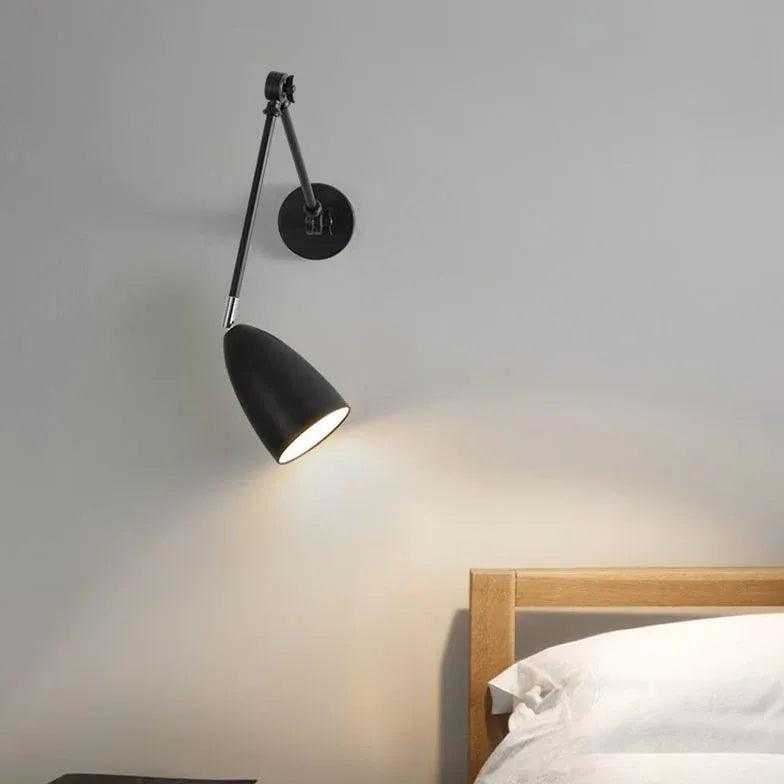 Conical Shade Adjustable Bedside Spotlight - Clowas