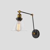 Black Nickel Wall Lights Swing Arm - Clowas