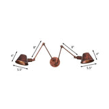 Multi Arm Adjustable Industrial Wall Lights - Clowas