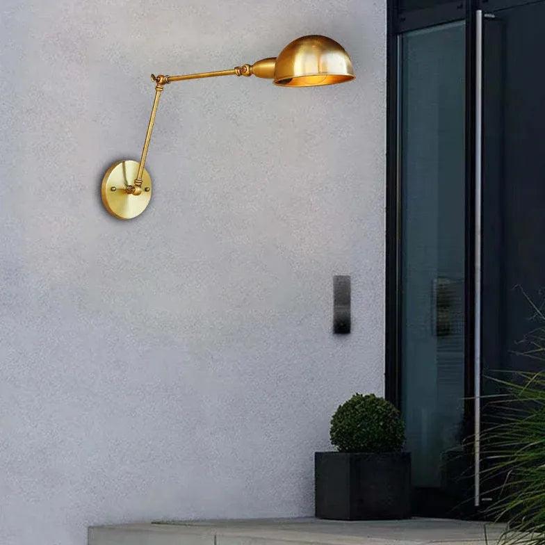 Bronze Swing Arm Industrial Wall Lights - Clowas