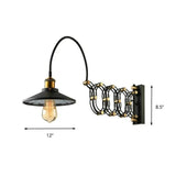Extendable Wall Light Industrial Black - Clowas