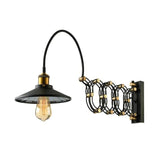 Extendable Wall Light Industrial Black - Clowas