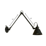 Adjustable Vintage Industrial Iron LED Wall Light