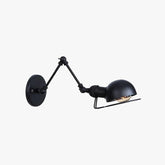 Industrial Iron Long Arm Black Reading Light