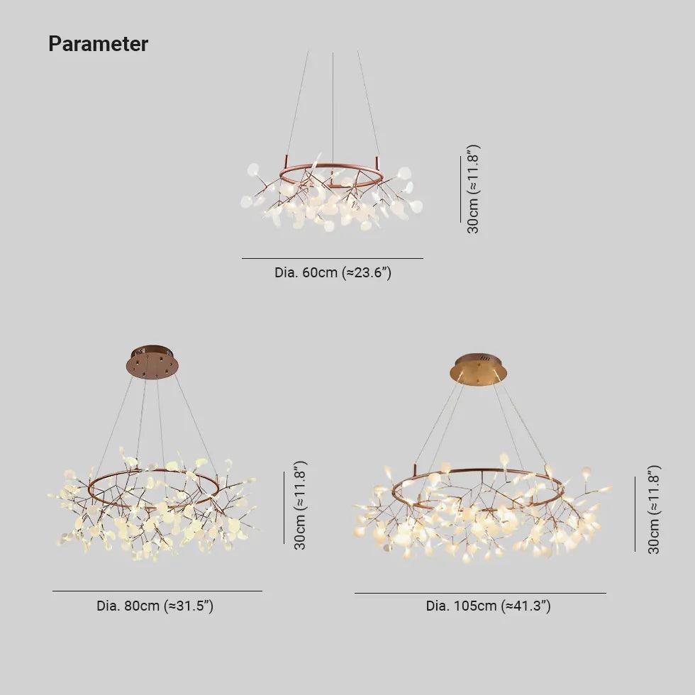 Branch Iron Ring for Living Room Chandelier - Clowas