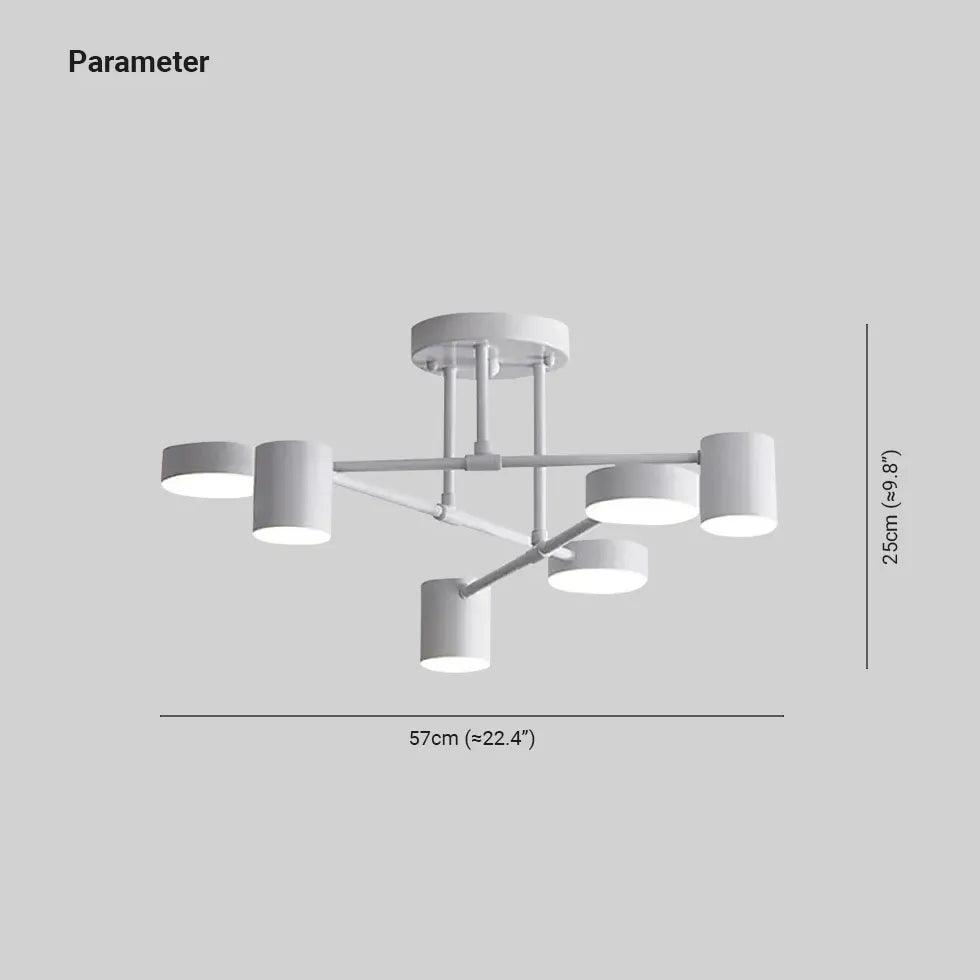 Branched Ring LED Modern Flush Ceiling Lights - Clowas