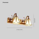 Luxury Brass Wall Light For Mirror