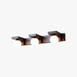 Contemporary Chinese Walnut Bathroom Wall Light