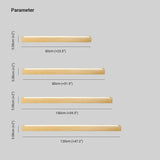 Minimalist Wooden Linear White Wall Light