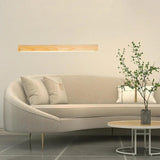 Minimalist Wooden Linear White Wall Light