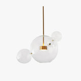 Bubble Clear Glass Gold Pendant Light - Clowas