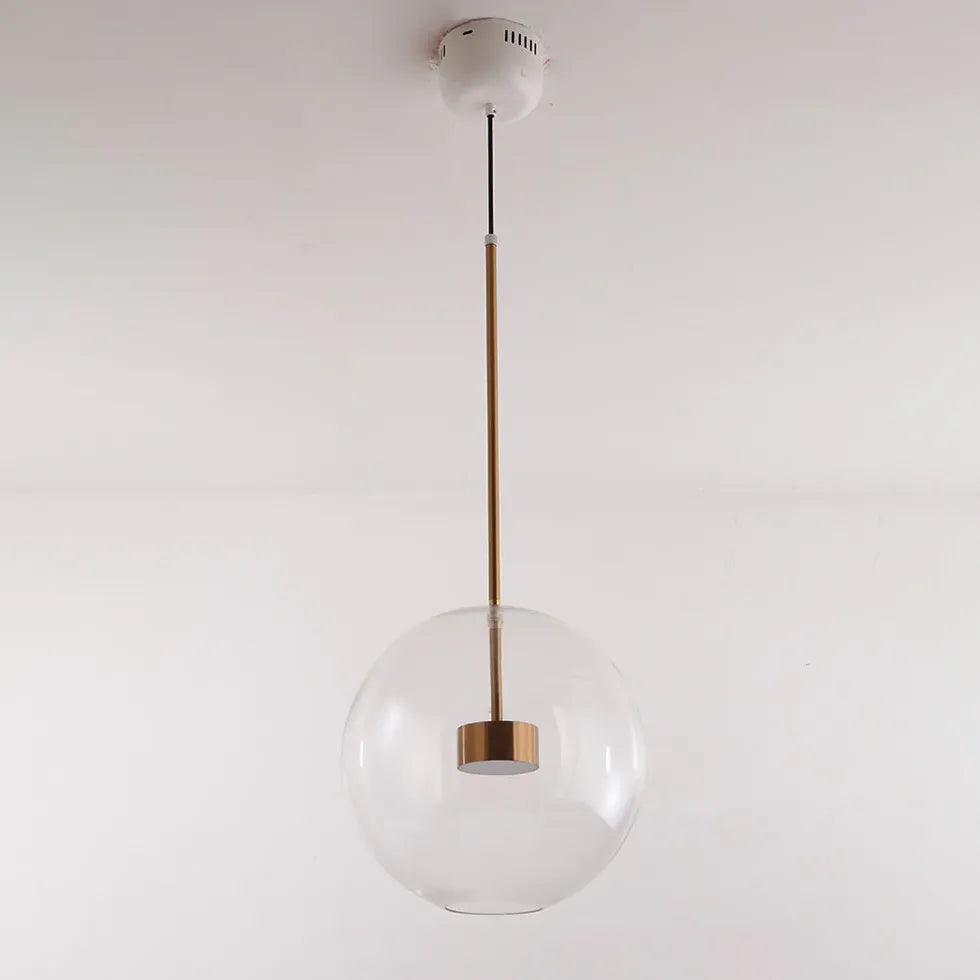 Bubble Clear Glass Gold Pendant Light - Clowas