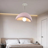 Polystyrene Modern Pink Bedroom Pendant Light - Clowas