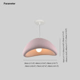 Polystyrene Modern Pink Bedroom Pendant Light - Clowas